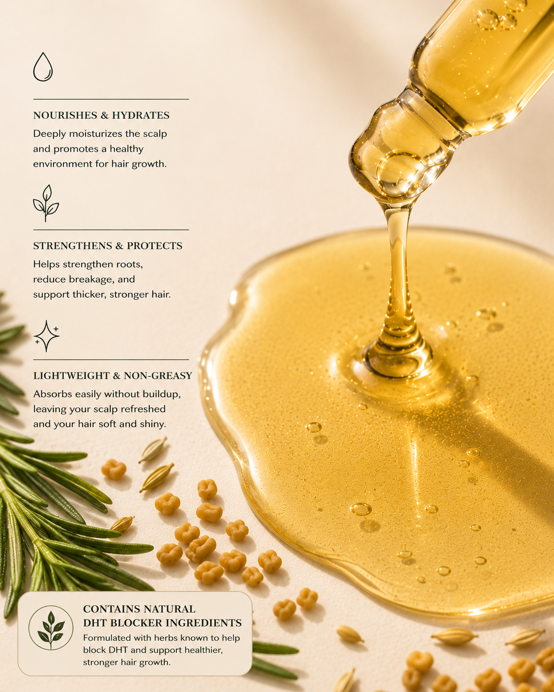 Hair growth oil for thinning hair