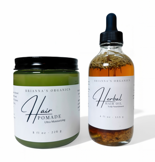 Hair Pomade & Herbal Hair oil Bundle