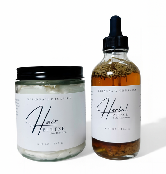 Hair Butter & Herbal Hair Oil Bundle