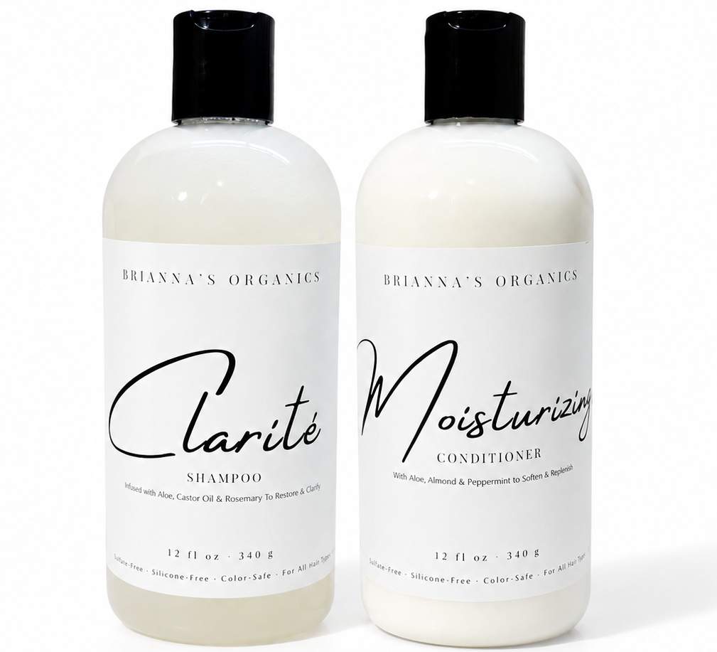Clarifying shampoo and conditioner set