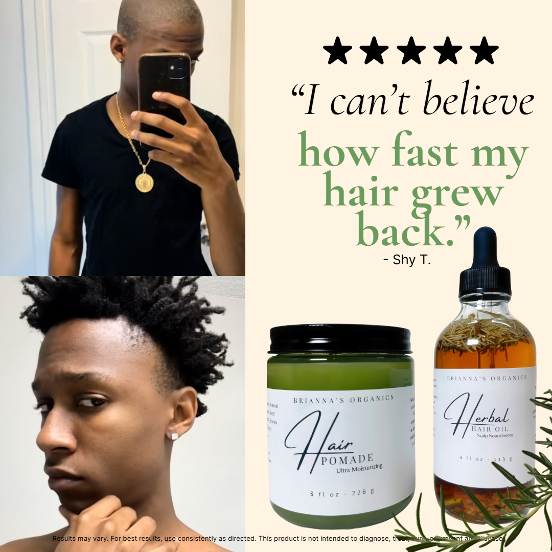 Hair Pomade & Herbal Hair oil Bundle